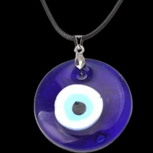 Evil Eye Glass Pendant Necklace
