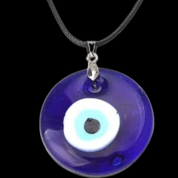Evil Eye Glass Pendant Necklace