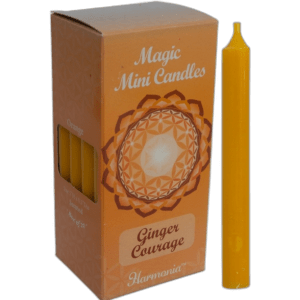 Harmonia Mini Chime Candles - Orange Courage with Ginger Essential Oil