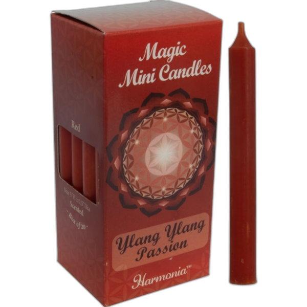 Harmonia Mini Chime Candle - Red - Passion with Ylang Ylang Essential Oil