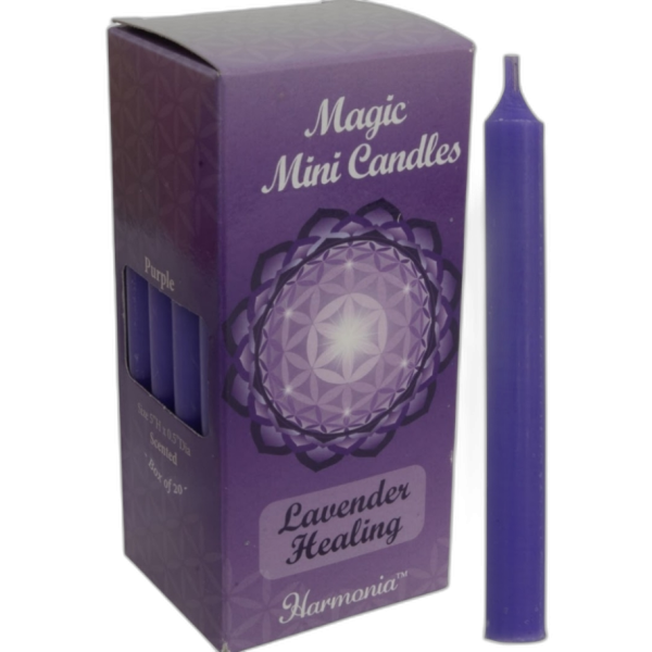 Harmonia Mini Chime Candle - Dark Purple Healing with Lavender Essential Oil