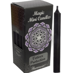 Harmonia Mini Chime Candle - Black Protection with Vetiver Essential Oil