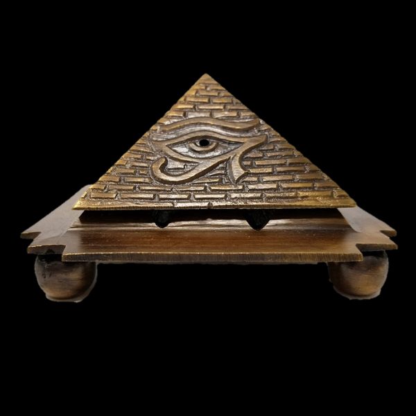 Solid Brass Egyptian Pyramid Cone Burner