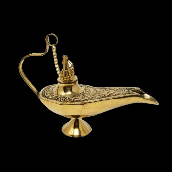 6" Solid Brass Aladdin Lamp Cone Burner