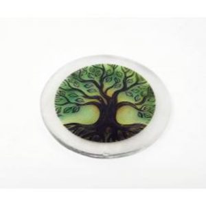3" Selenite Coaster Tree Of Life 3" Selenite Coaster Tree Of Life