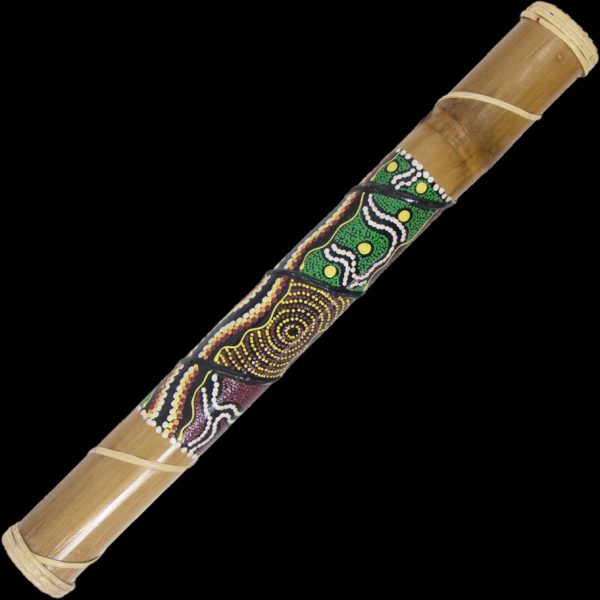 24" Rainstick Large Dot Painted