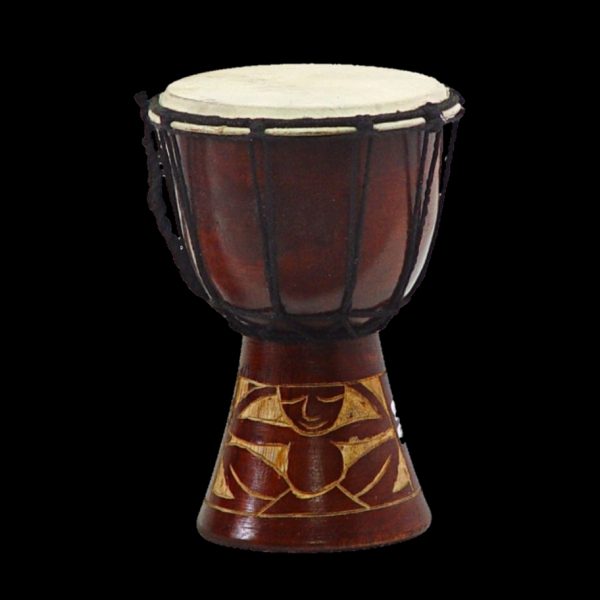 8" Djembe Mini Carved Mahogany Drum