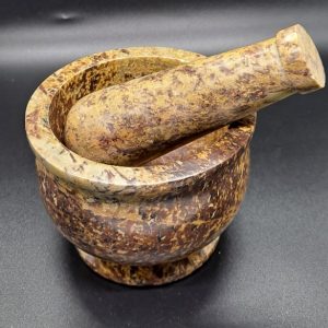 4" Natural Soap Stone Mortar & Pestle